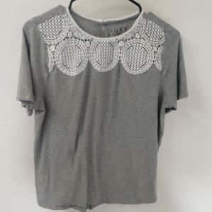 Loft Large Petite Embellished T-shirt
